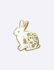 Golden Moon Cat Brooch