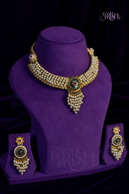 Morpankhi Rajwadi Necklace set