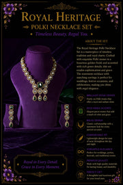 ROYAL HERITAGE POLKI NECKLACE SET